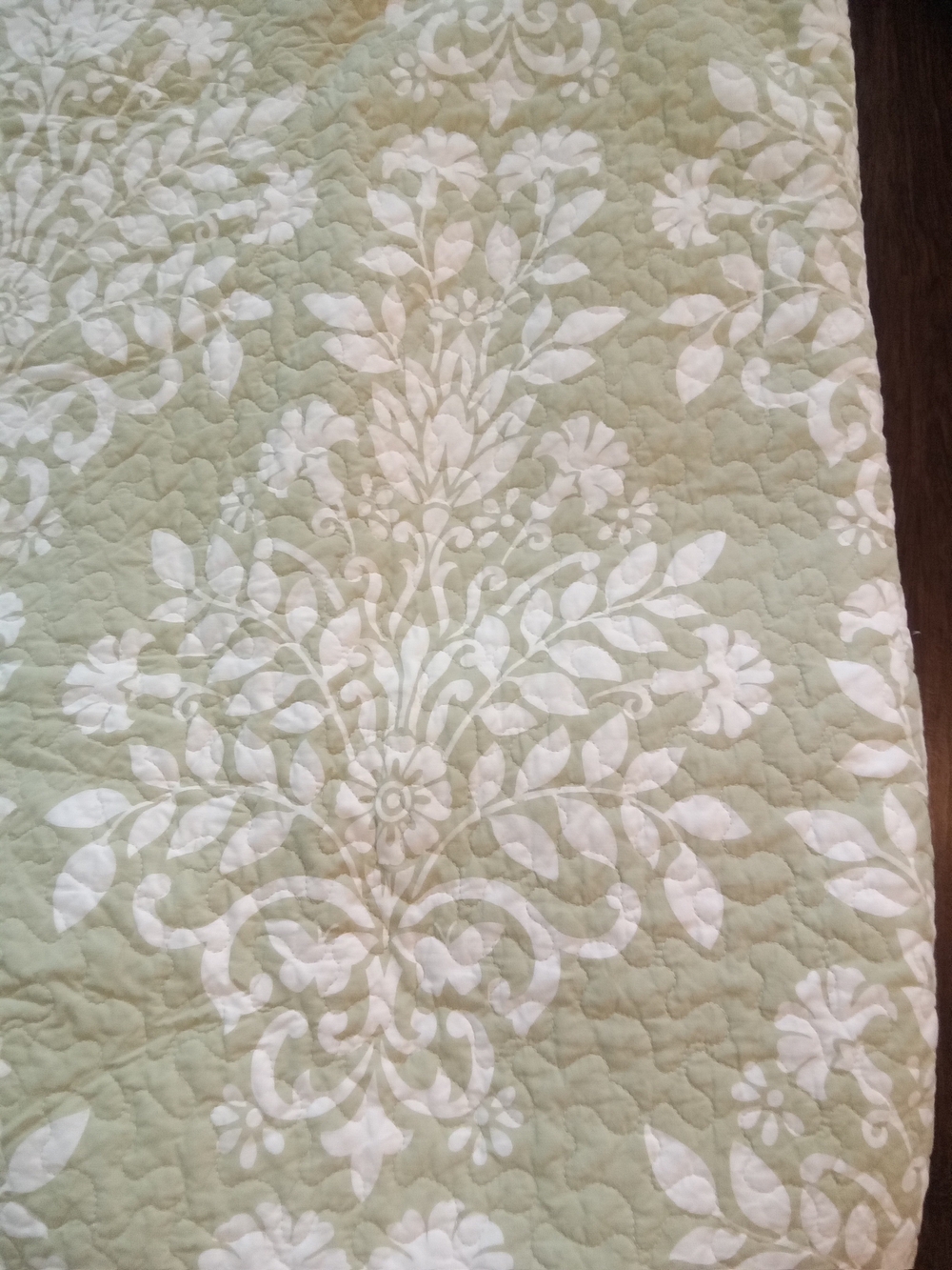 Laura Ashley Butterfly Floral Quilted Bedspread And Two Shams